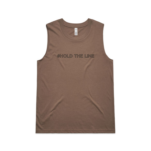 Hold the Line Women's Upside Tank - Musk/Dark Chocolate Thumbnail