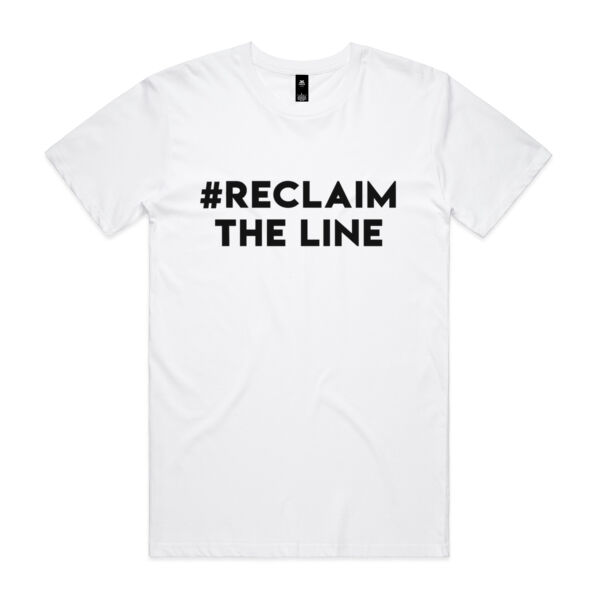 Reclaim the Line Men's Staple Tee - White/Onyx Thumbnail
