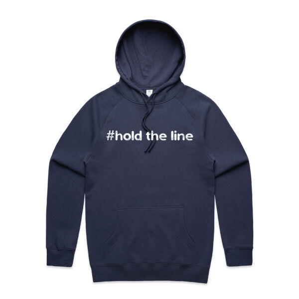 Hold the Line Men's Supply Hood - Midnight Blue/White Thumbnail